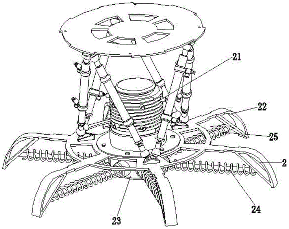 Multi-rotor aircraft based on Stewart six-freedom-degree parallel mechanism