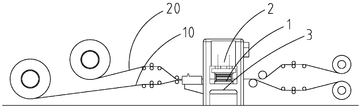 Punching equipment for punching sheet of motor iron core, punching method of ultrathin iron-based sheet and manufacturing method of motor iron core