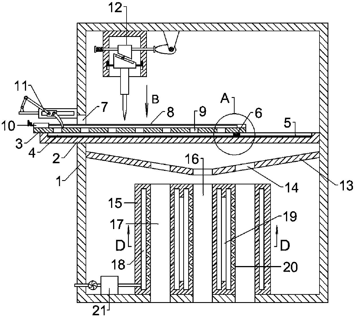 Pawl equidistant intermittent transmission principle based device for cutting off traditional Chinese medicinal materials