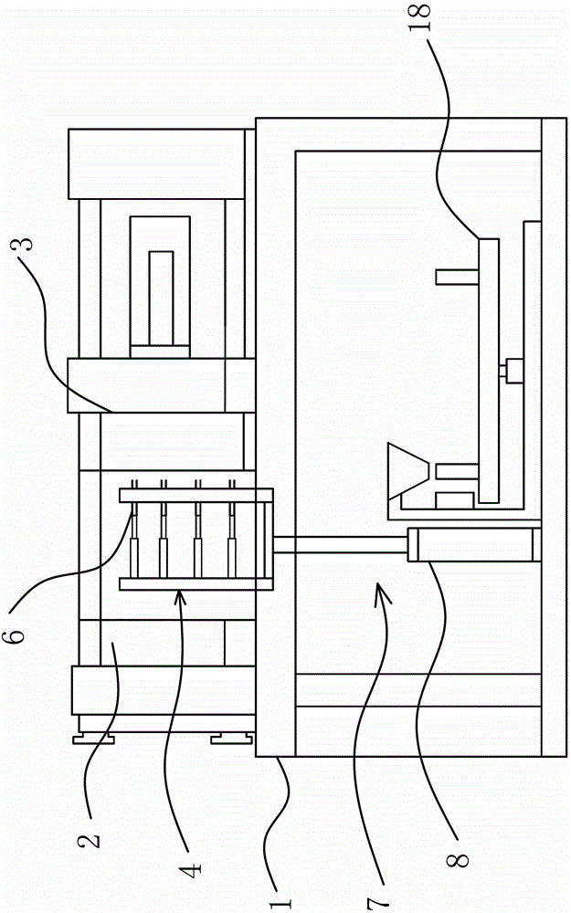 Injection molding machine for producing plastic bottle caps