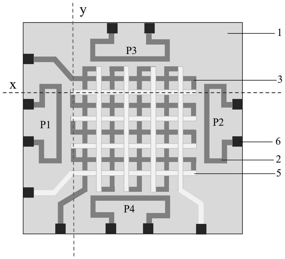 Two-dimensional temperature balance mode mems wind speed and direction sensor and preparation method thereof