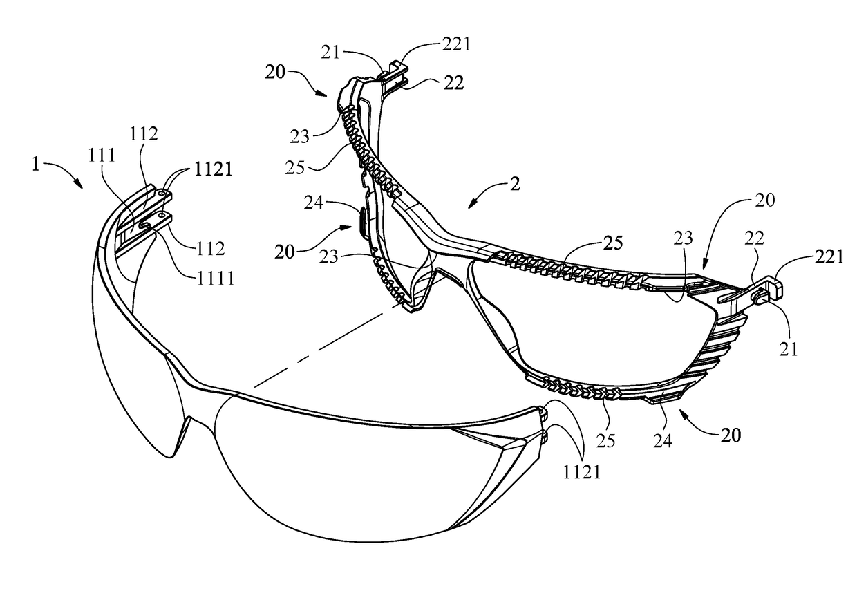 Eyeglass structure