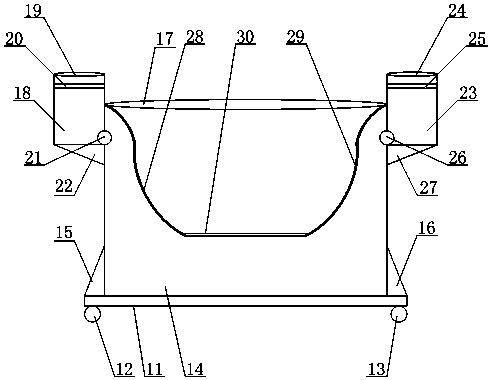 A gear immersion derusting device