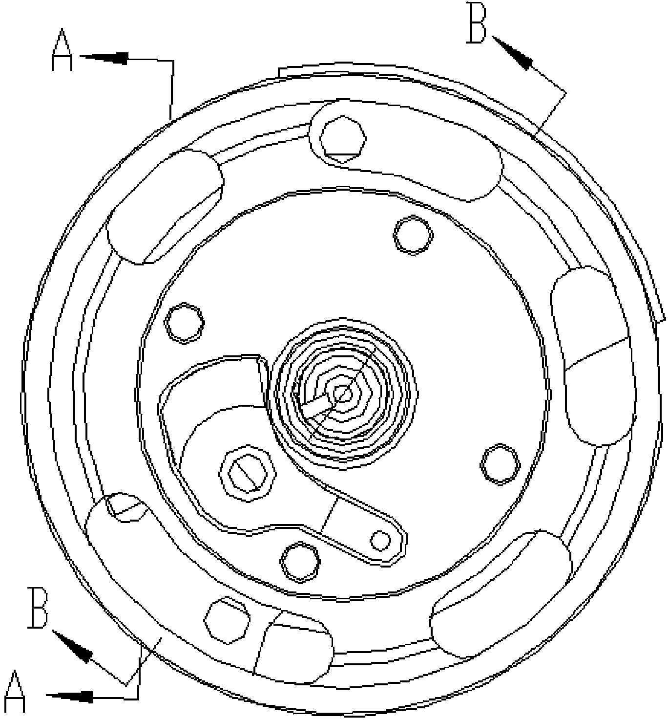 Double-stage enthalpy-increased rotor compressor and air conditioner and heat pump water heater with same