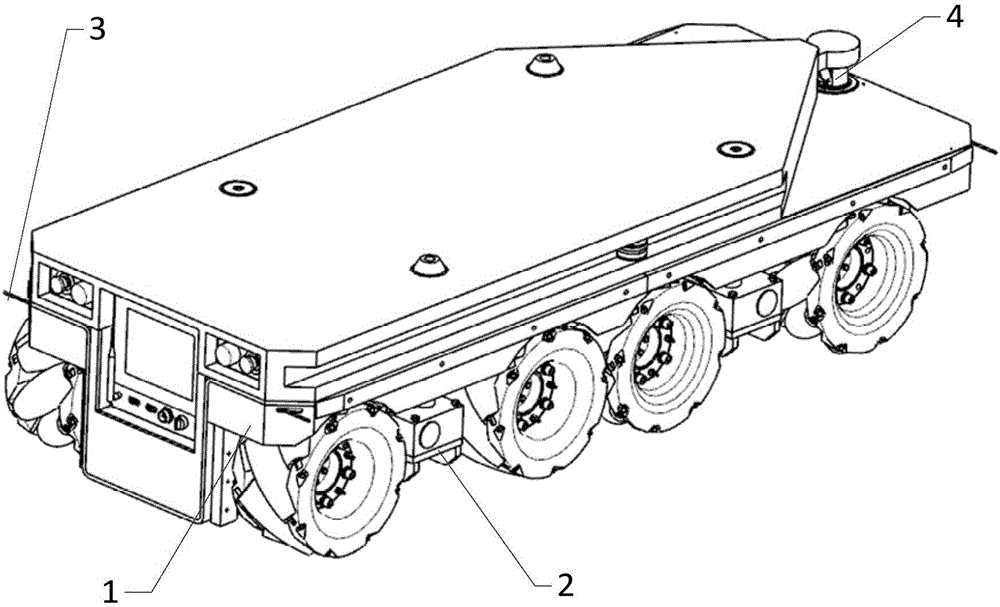 Omnidirectional mobile robot for reloading machine table