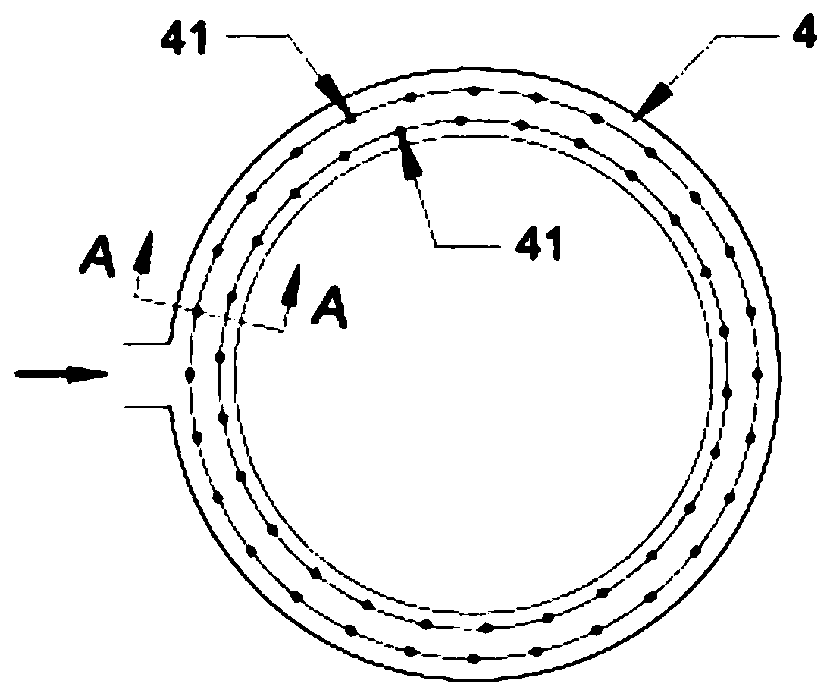 Device for treating high-concentration organic wastewater by catalyzing hydrothermal gasification