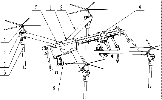 A high-voltage line deicing drone