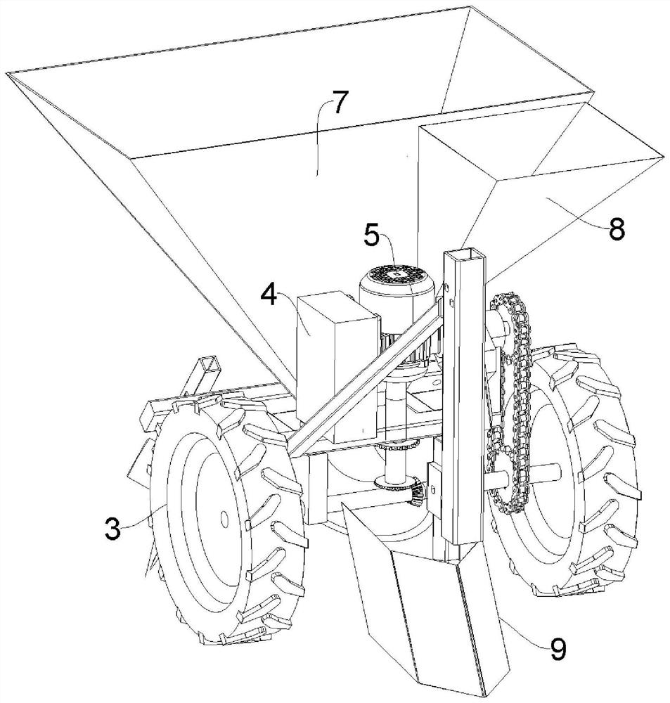 Sowing, soil preparation and fertilization integrated automatic equipment for rice breeding