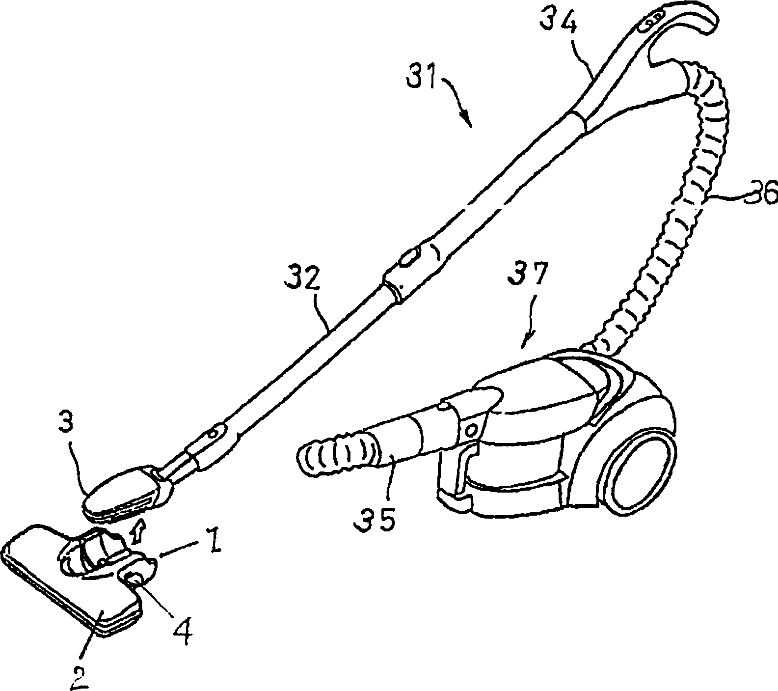 Electric vacuum cleaner head and electric vacuum cleaner using same