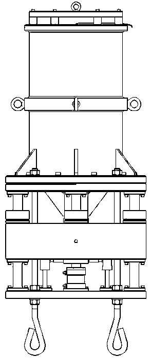 Test device and test method for dynamic and static combined loading