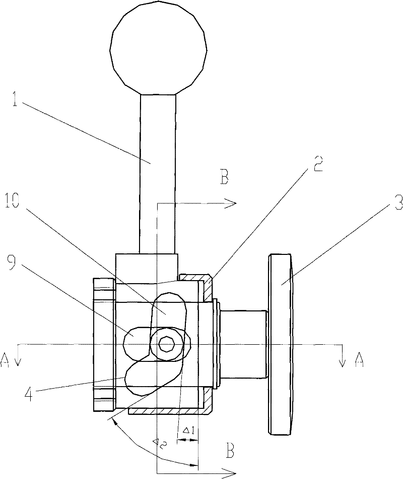 Side-clamping and self-locking device for parts and use method thereof