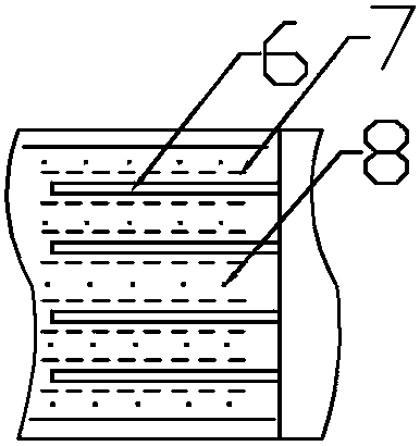 Embedded electric-bag composite dust collector with fore electric fields and horizontally arranged filter bags