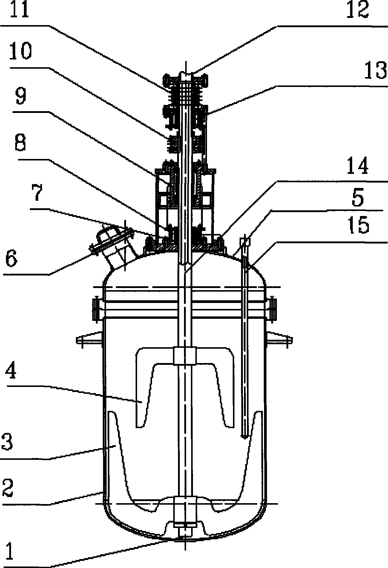 Reaction device for interesterification and polycondensation reaction