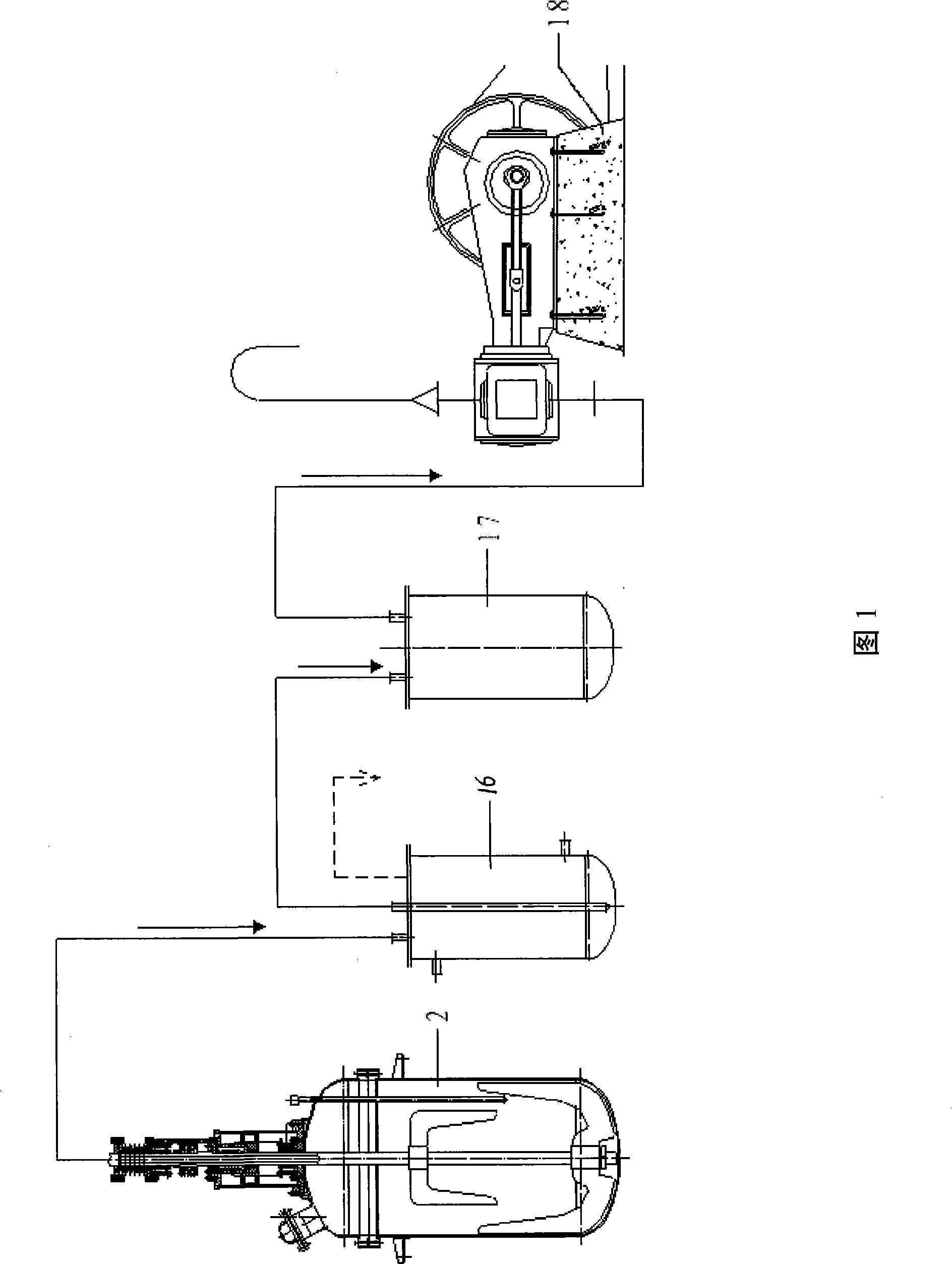 Reaction device for interesterification and polycondensation reaction