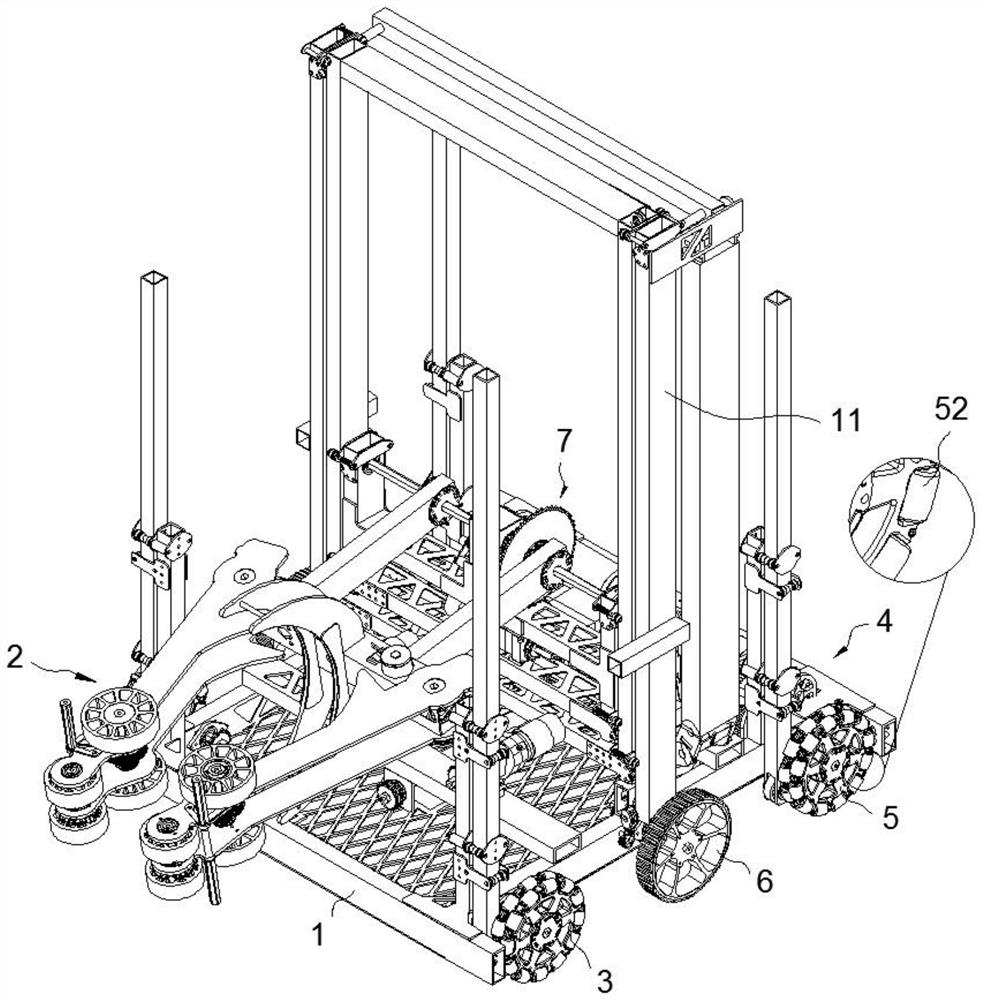 A clamping transport mechanism based on packaging cartons