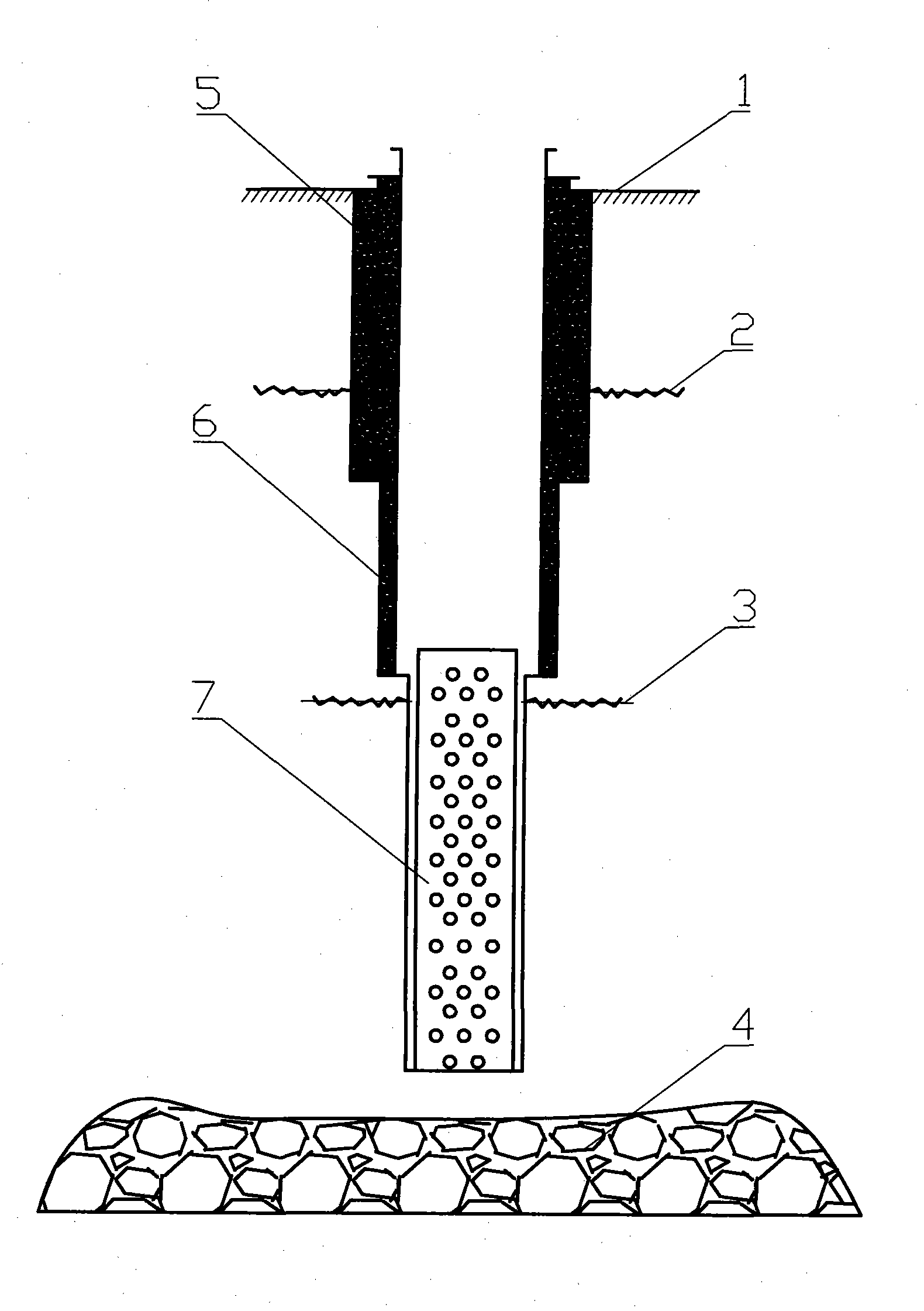 Method for extracting coal bed gas in stable mining region by ground well drilling