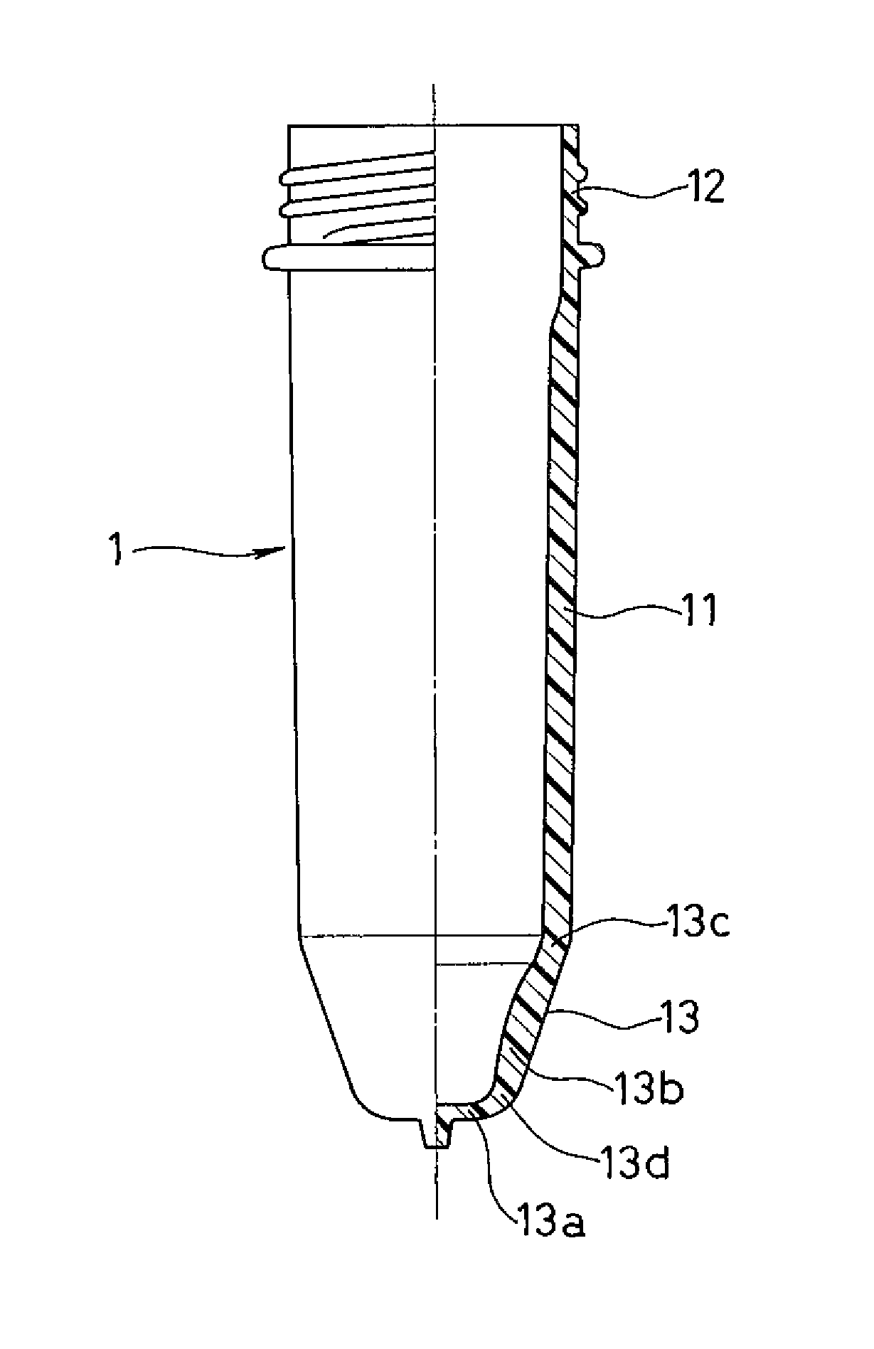 Preform for stretch blow-molded bottle