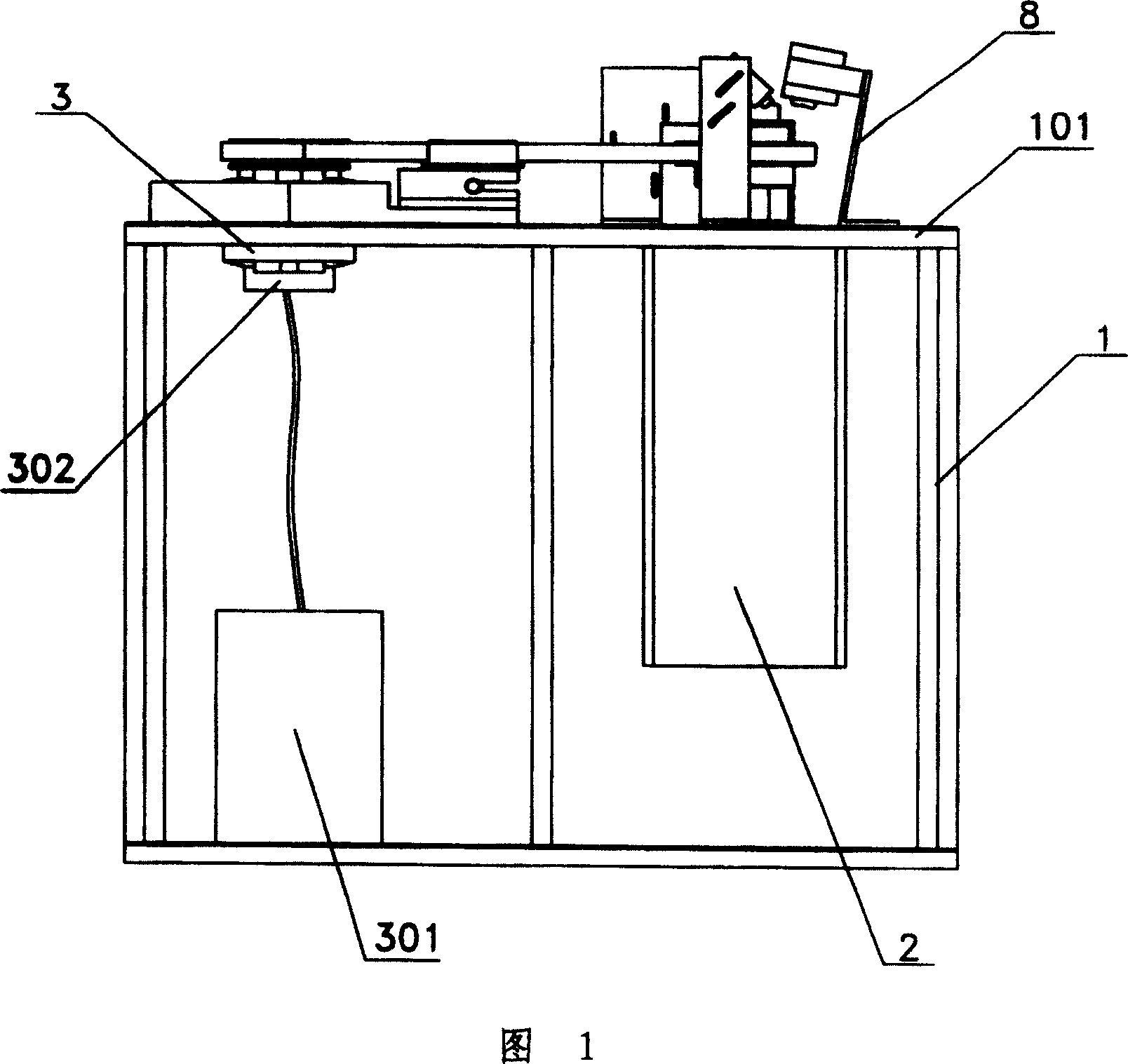 Test-bed for testing performance of vibration damping belt pulley wheel