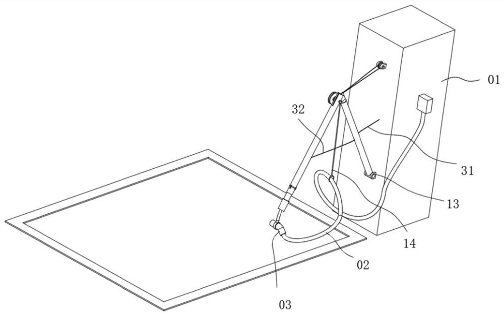 Large-current wire arranging and connecting device