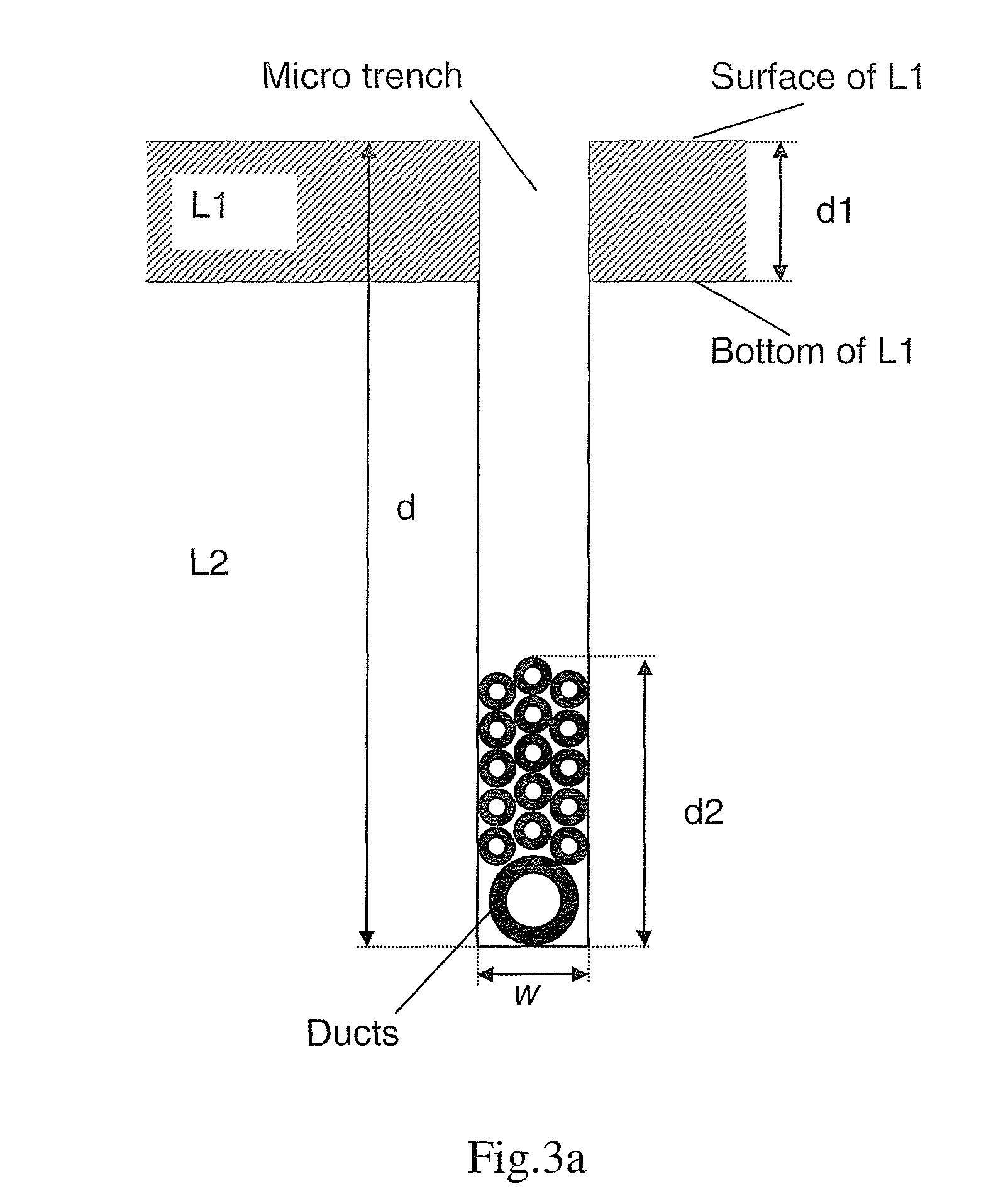 Machine for sawing trenches and placing ducts/cables