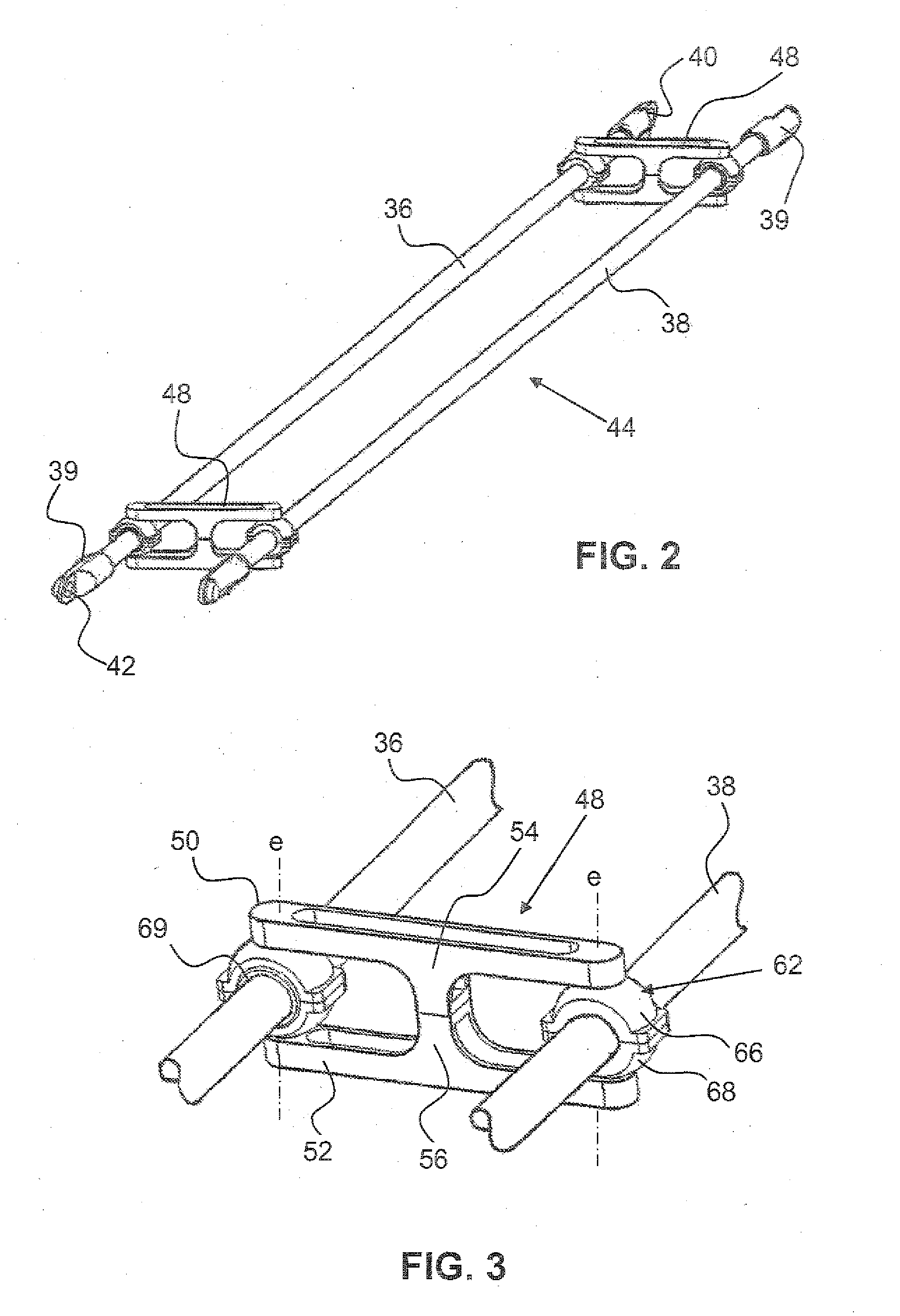 Device for displacing and positioning an object in space