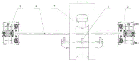 A non-contact laser on-line detection bar straightness mechanism and detection method