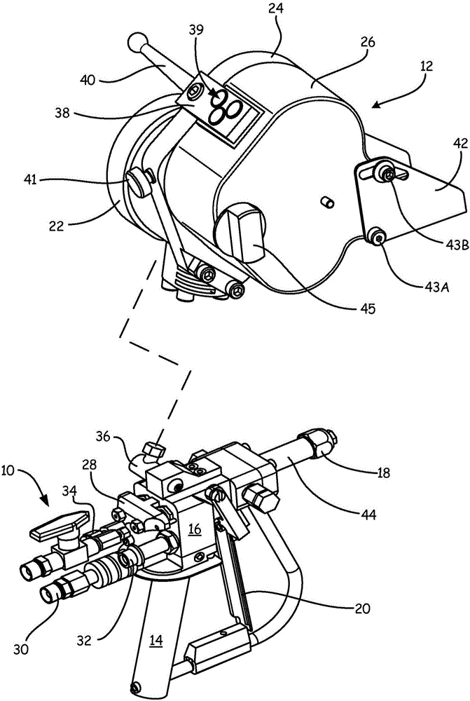 Dual wedge clamp angled blade cutter system