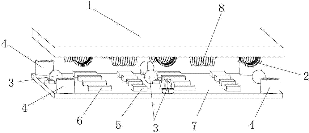 Plane air floatation workbench based on optical feedback and control method