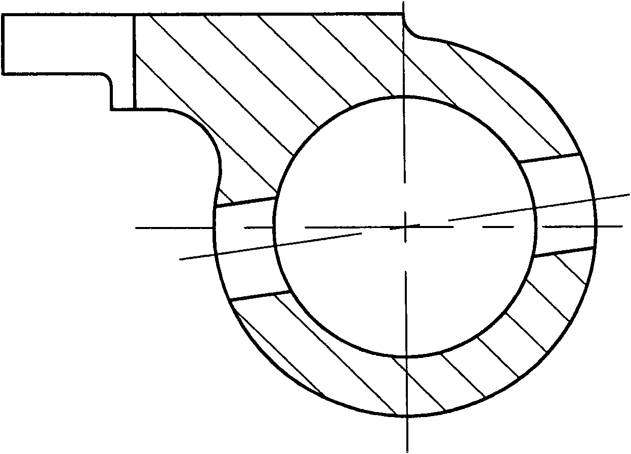 Method for processing forward gear shifting block of automobile parts