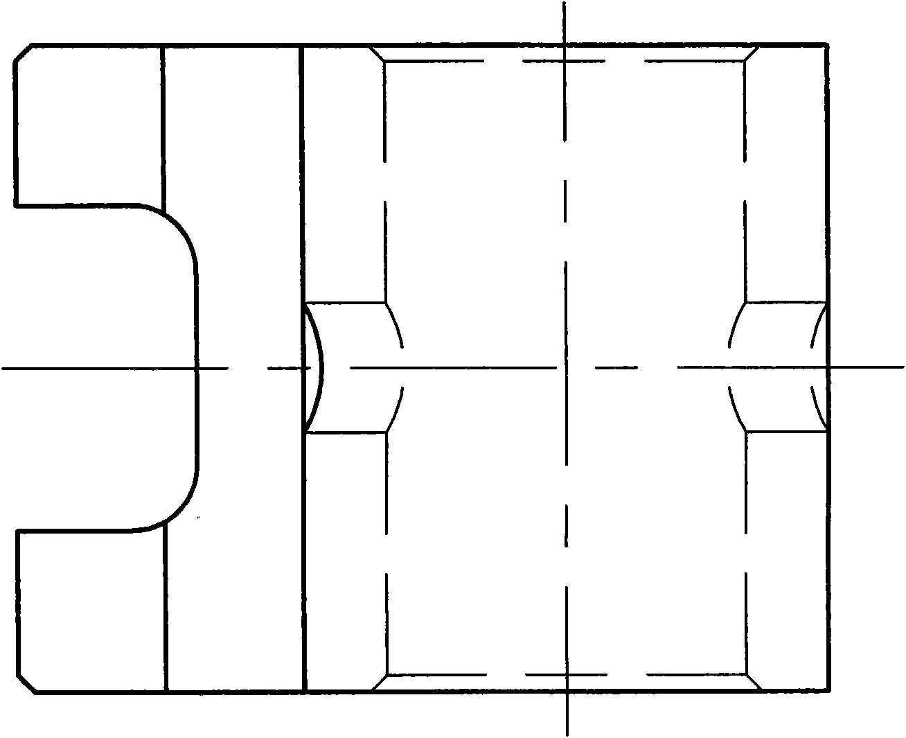 Method for processing forward gear shifting block of automobile parts