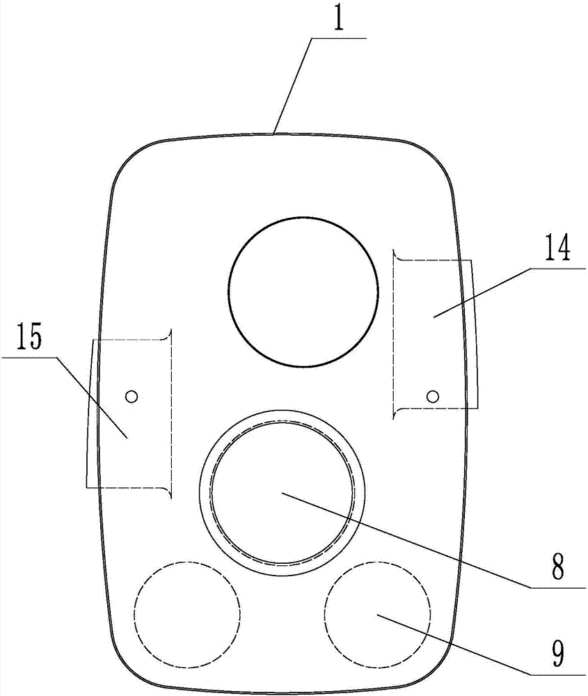 Tail gas heating compartment square silencer for commercial vehicle