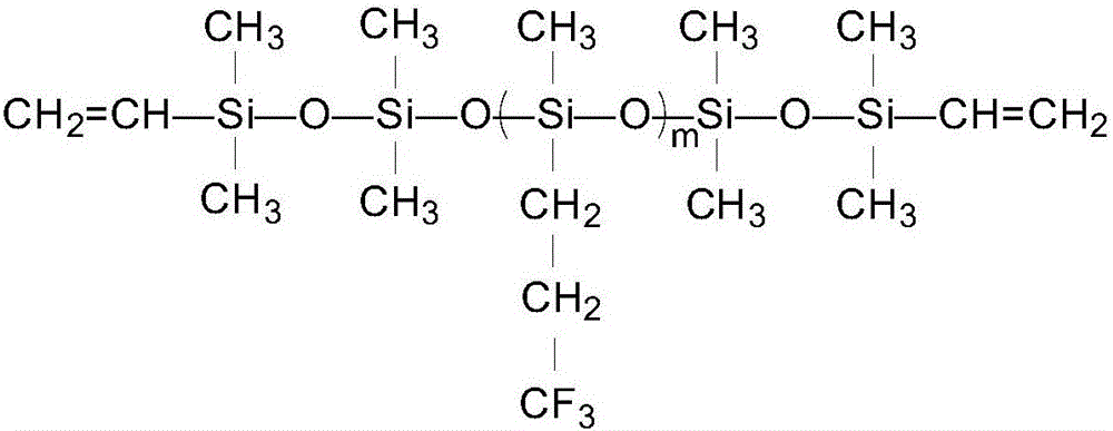 Addition type liquid fluorinated silicone rubber base rubber and preparation method thereof