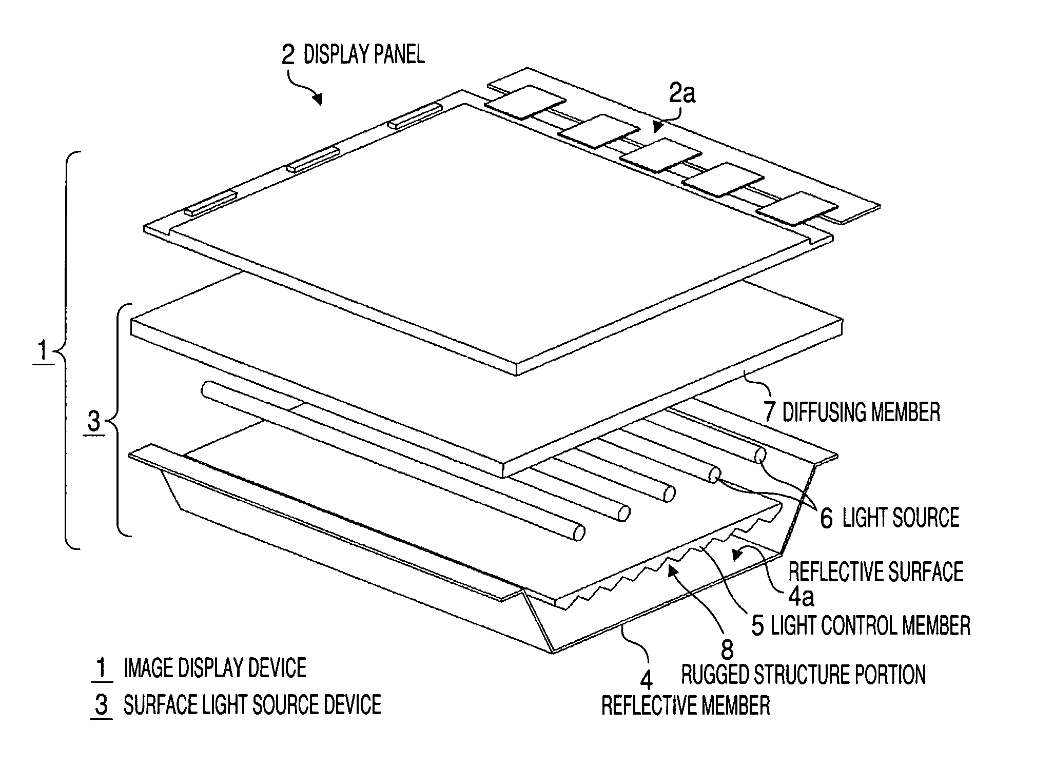 Surface light source device and image display device