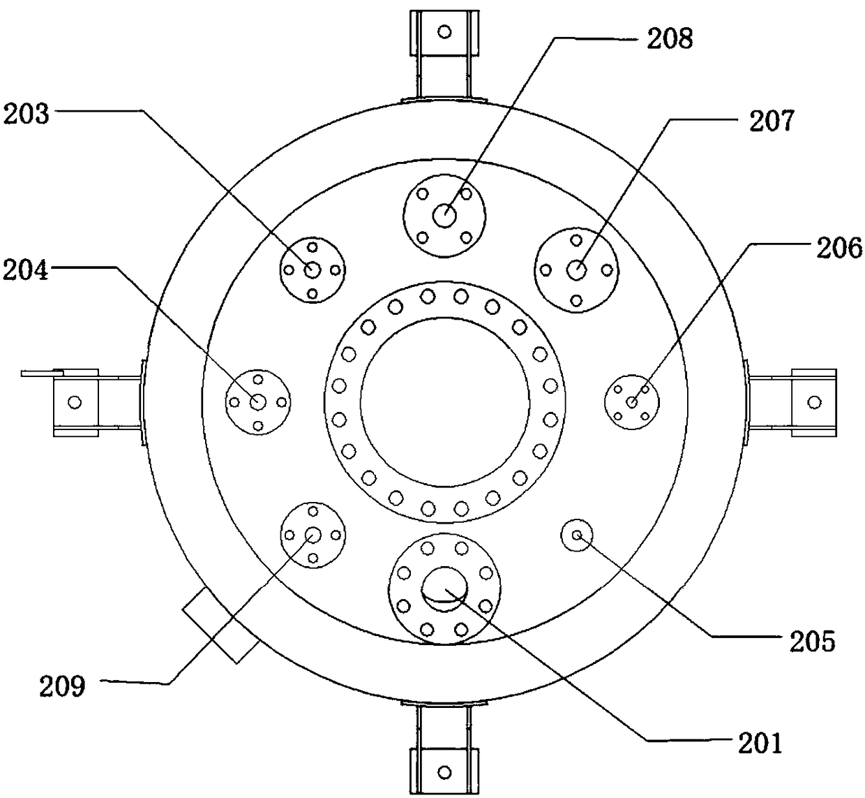 Sludge carbonization all-in-one machine and method