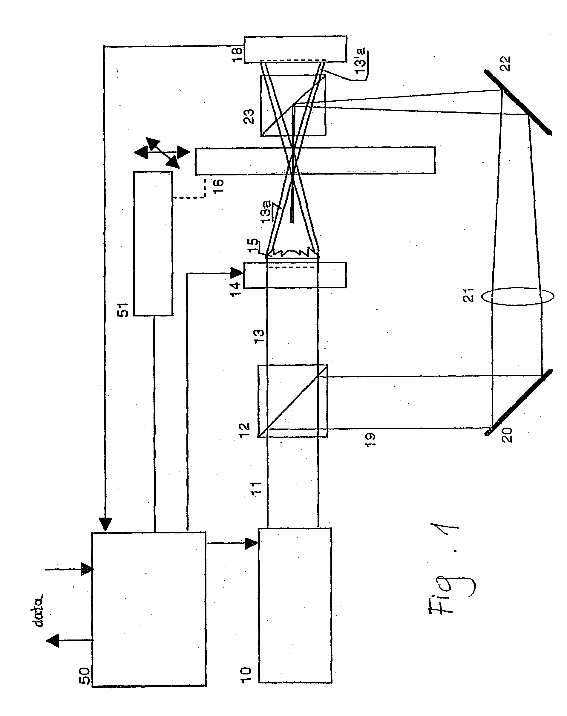 Confocal holographic optical storage with non-overlapping records