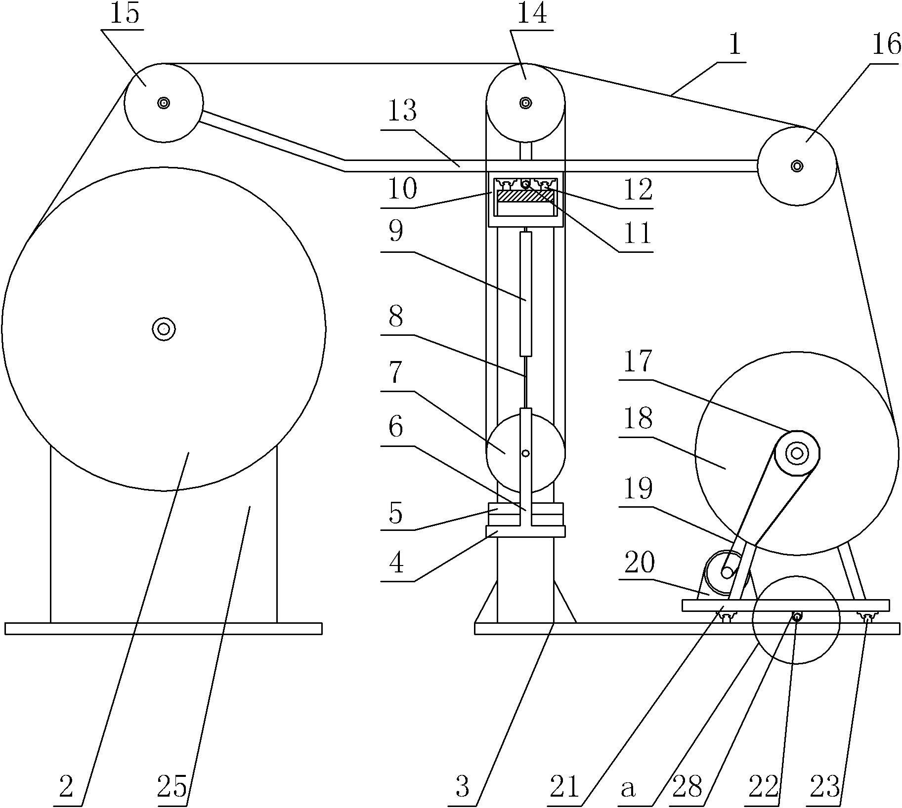 Constant-tension winding machine for niobium titanium-copper superconducting solenoid coils