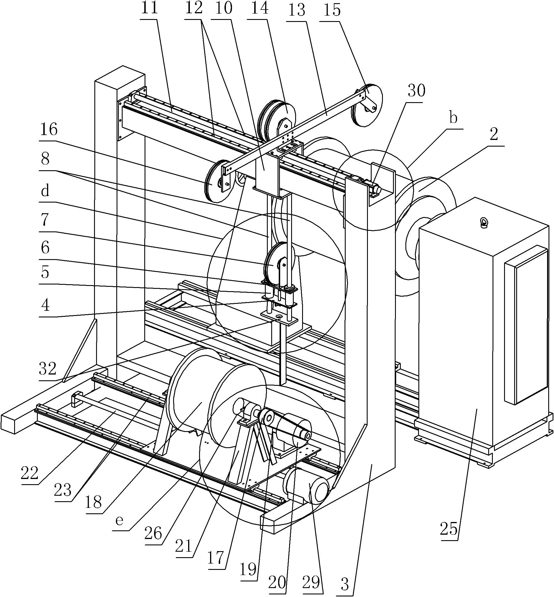 Constant-tension winding machine for niobium titanium-copper superconducting solenoid coils