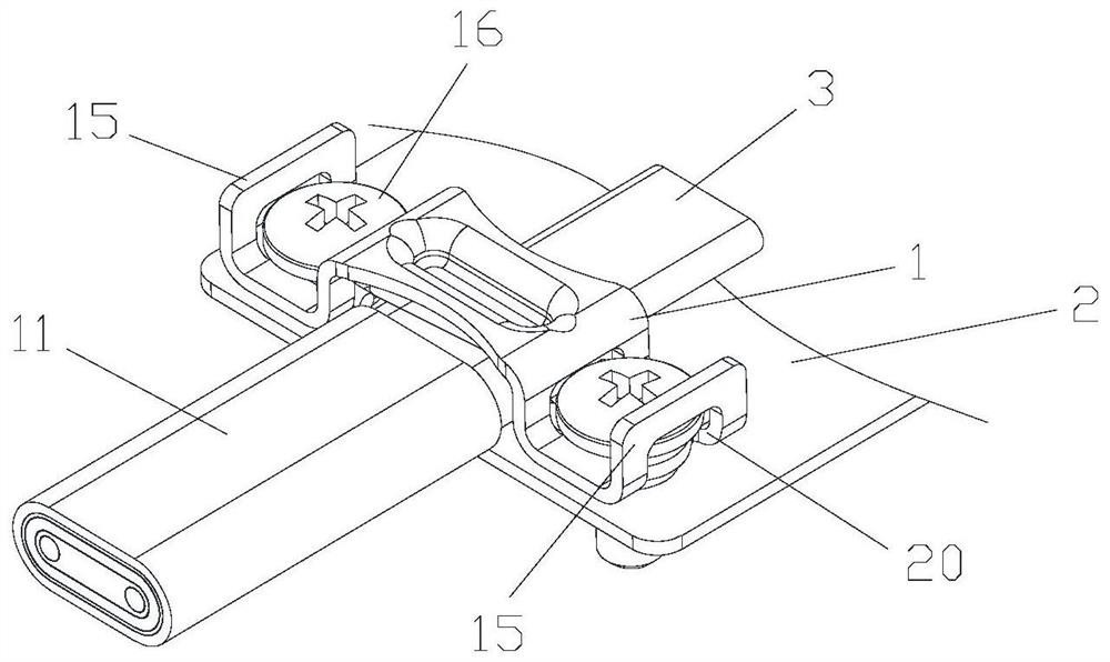 Earth terminal for flexible conductors with metal braid