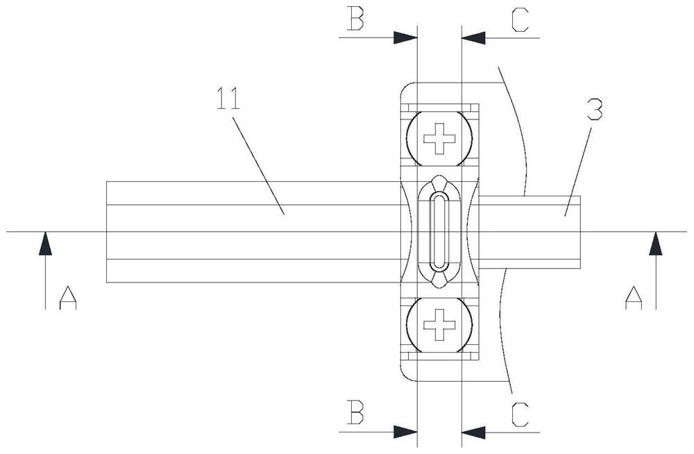 Earth terminal for flexible conductors with metal braid