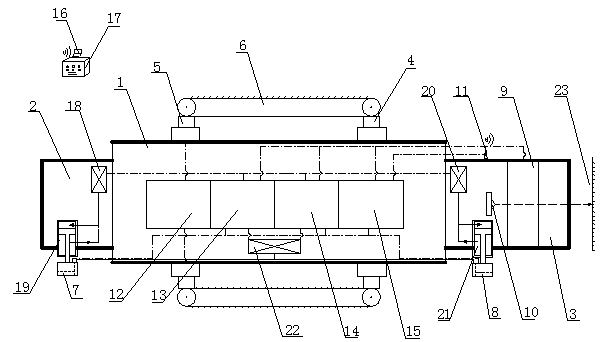 Wireless remote-control comprehensive hole measuring robot used for rock mass engineering