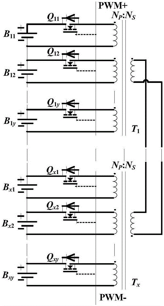 System and method for modularizing battery pack balancer based on multi-winding transformers