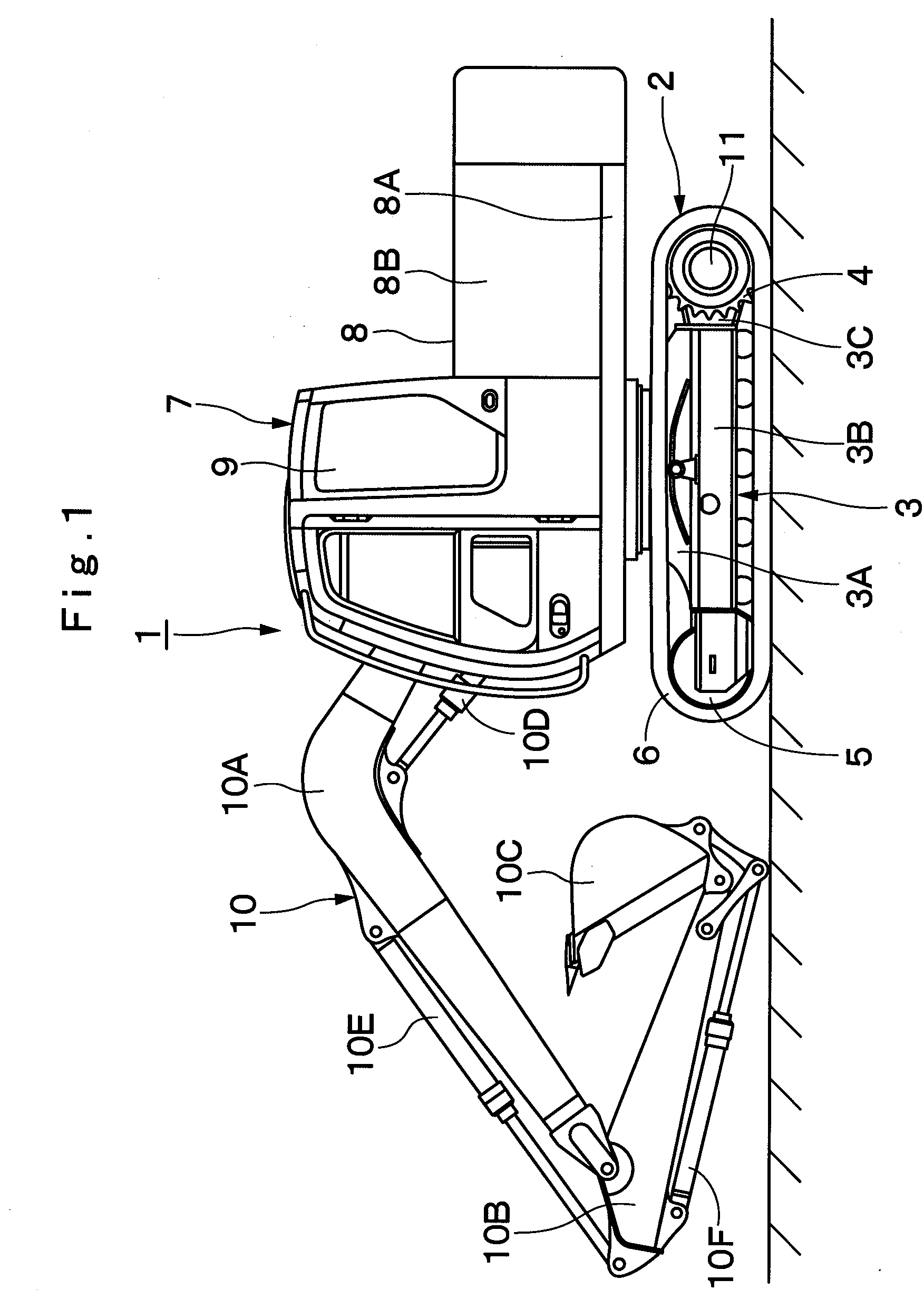 Drum rotating apparatus for use on construction machines