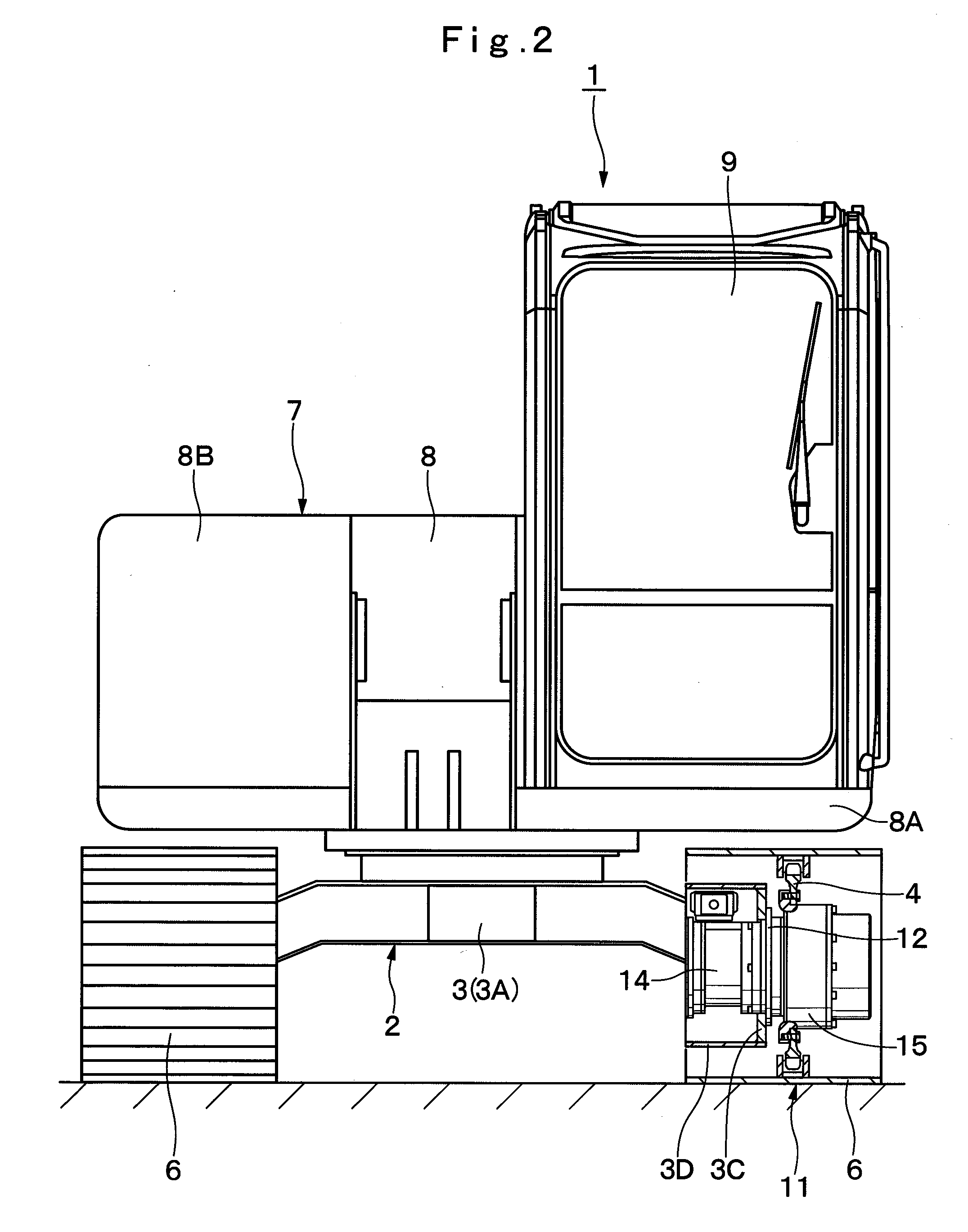 Drum rotating apparatus for use on construction machines