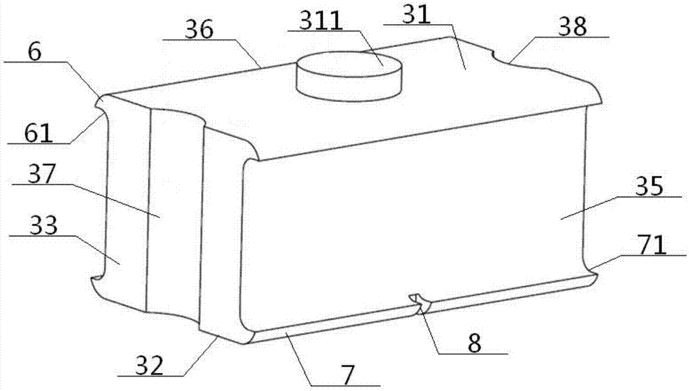 Limiting type suspending cushion assembly