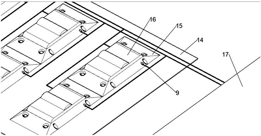 Road facility utilizing piezoelectric power generation based detachable oscillating deceleration warning device