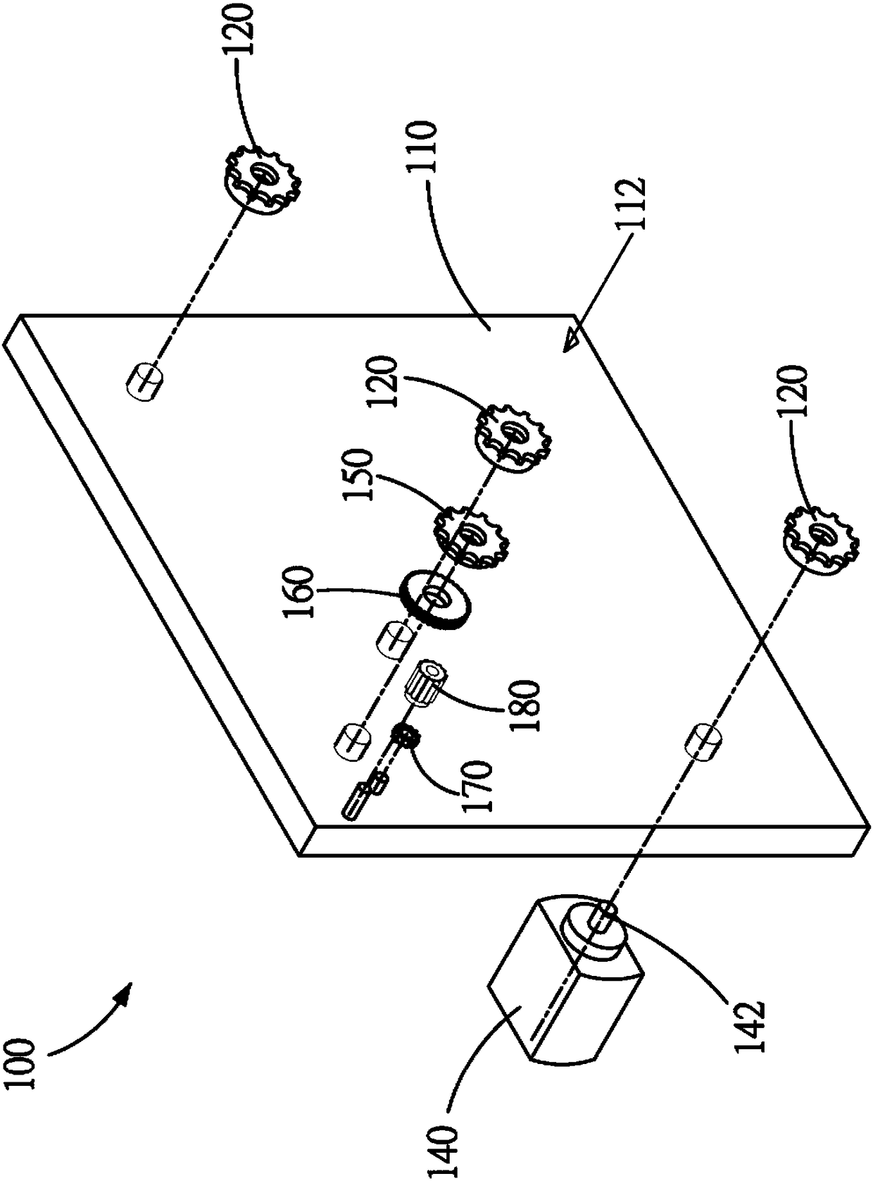 Plate conveying platform and plate conveying system