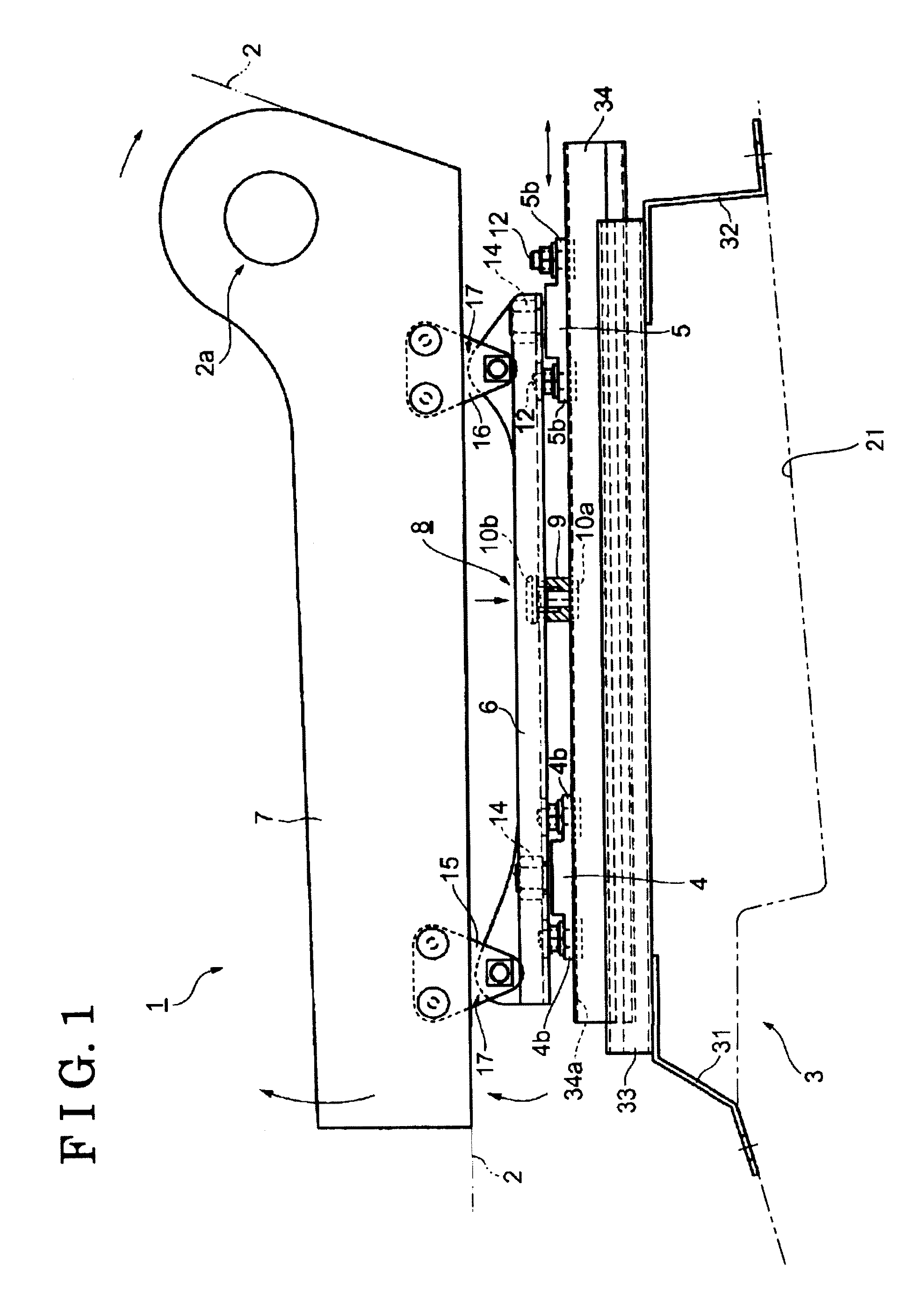 Load detecting device for vehicle seat