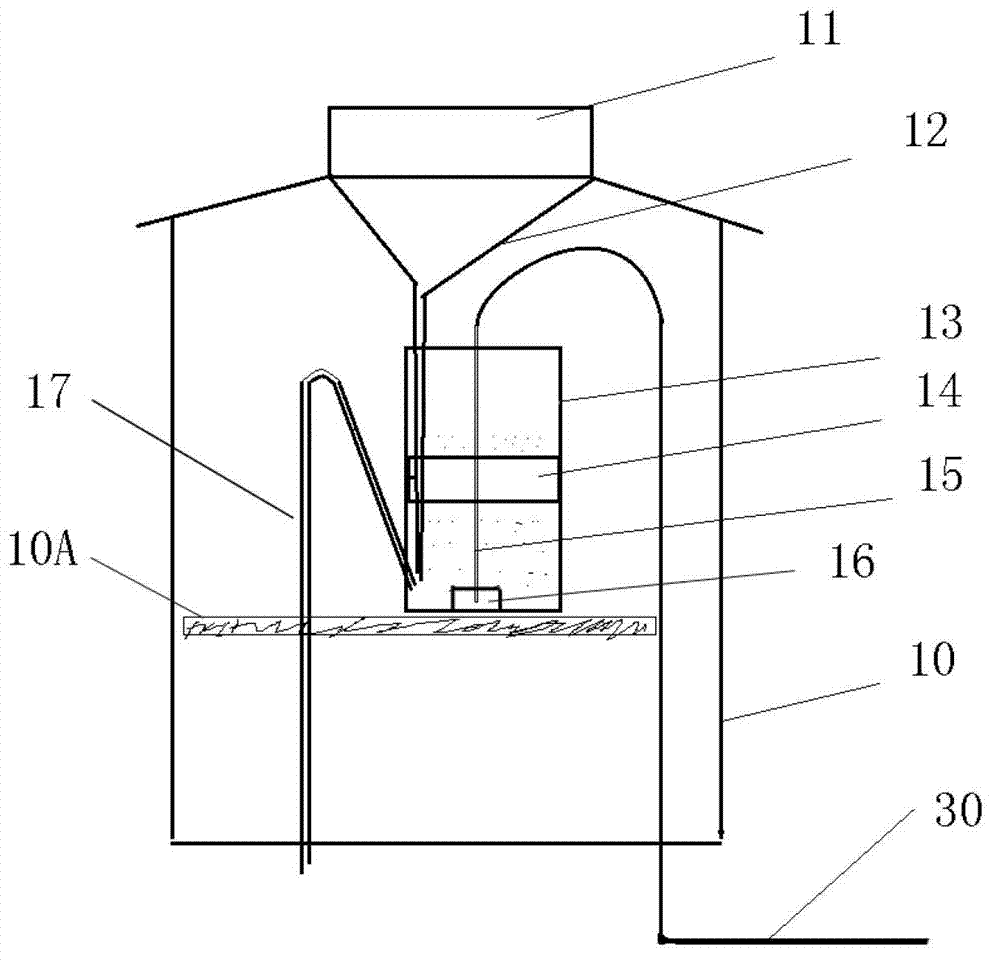 Rain gauge for measuring by adopting optical fiber and railway disaster-prevention rainfall monitoring system