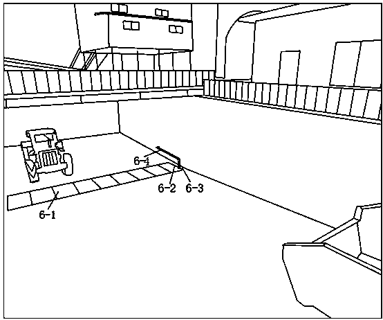 Sinking type slag discharging system for inclined shaft with rails