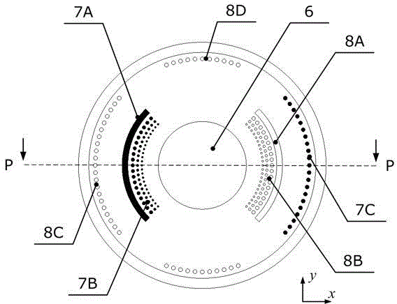 Gap flowing status maintaining device